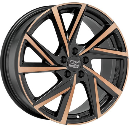 Msw 80-5 Matt Black Copper Fp 8x19 5x112 ET40 CB57,1 R13 8x19