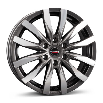 Borbet CW6 mistral anthracite glossy polished 6,5x16 6x130 ET62 CB84,1 60° 6.5x16