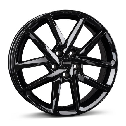 Borbet N black glossy 6,5x17 5x112 ET39 CB66,6 60° 6.5x17
