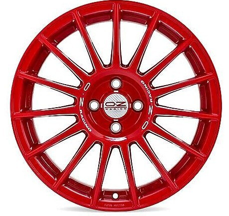 Oz Racing SUPERTURISMO LM RED WHITE LETTERING 4h 7x17 4x100 ET42 CB68,0 60° 7x17
