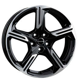 XE1 black polished glossy 7,5x18 5x112 ET40 CB57,1 R13