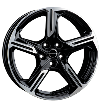Borbet XE1 black polished glossy 7,5x18 5x112 ET40 CB57,1 R13 7.5x18