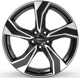 KB dark Black/polished 6,5x17 5x100 ET39 CB57,1 R13