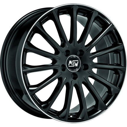 Msw 30 Gloss Black+Diamond Lip 7,5x18 5x114.3 ET40 CB73,1 60° 7.5x18