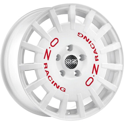 Oz Racing Rally Racing Race White Red Lettering 7x17 4x100 ET45 CB68,1 60° 7x17