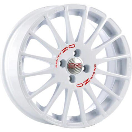 Oz Racing Superturismo WRC Race White Red Lettering 8x18 5x114.3 ET40 CB75,0 60° 8x18